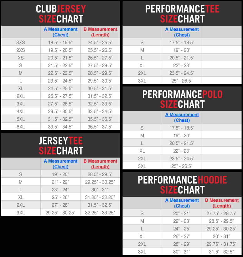 Size Charts